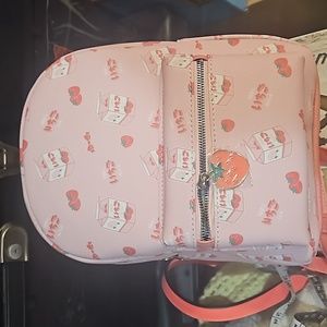 NWT strawberry milk kawaii mini backpack